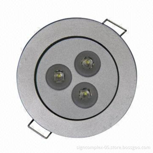 UL 3W Downlight with 3 x 1W, 90 or 60 Degrees Beam Angle